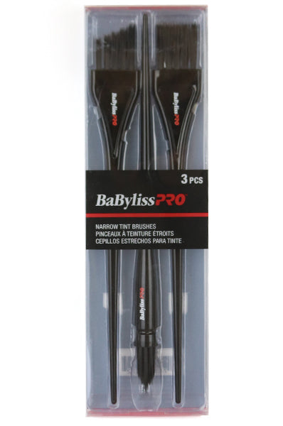 BABYLISS PRO 3pcs Narrow Tint/Dye BrushAngled/Pointed/Straight #BES403UCC 