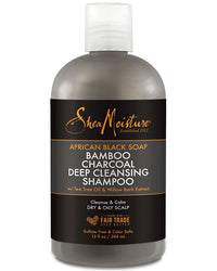 Thumbnail for SHEA MOISTURE African Black Soap Bamboo Charcoal Deep Cleansing Shampoo 13oz 