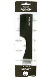 Thumbnail for BABYLISS PRO Beard 2-in-1 Comb 7-1/2 inch190 mm #BESBRCOMBUCC 