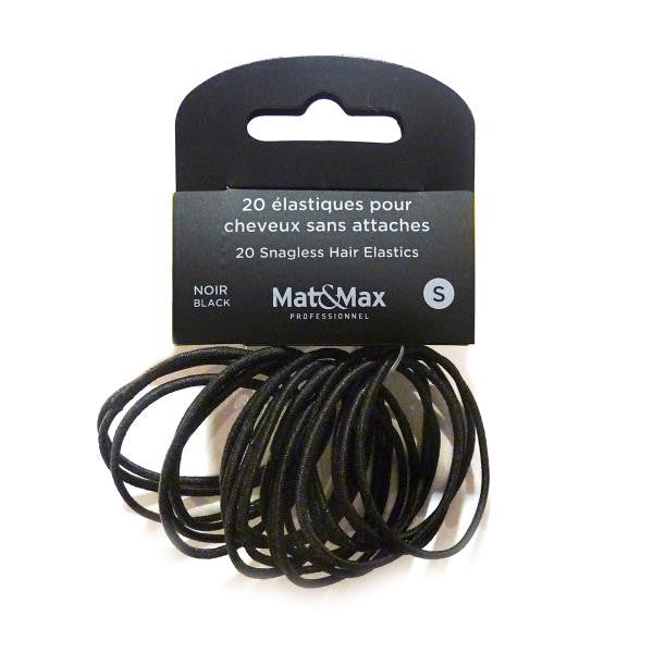 Mat&Max Black elastic bands small 20 pack