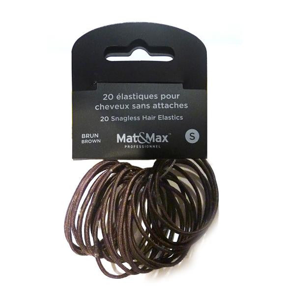 Mat&Max Brown elastic bands small 20 pack