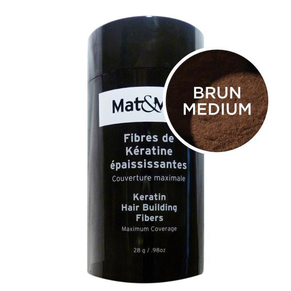 Mat&Max Keratin hair fiber .98oz - Brown