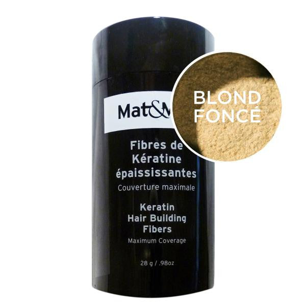 Mat&Max Keratin hair fiber .98oz - Dark Blonde