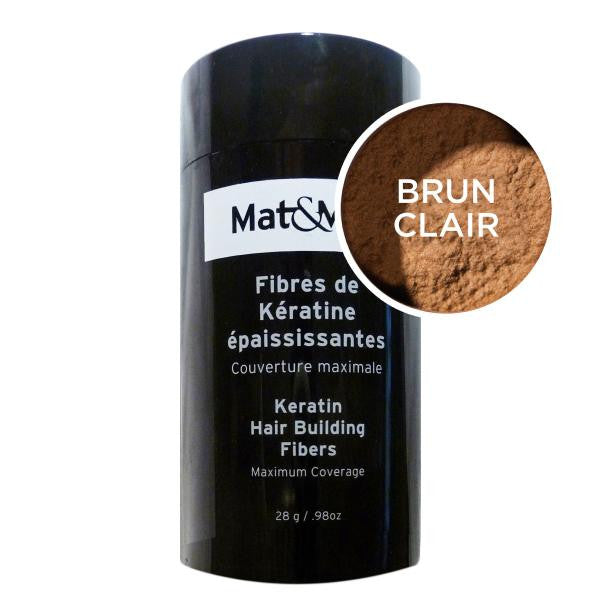 Mat&Max Keratin hair fibers .98oz - Light brown