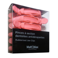Thumbnail for Mat&Max Rubberized pink jaw clips 6 / pack