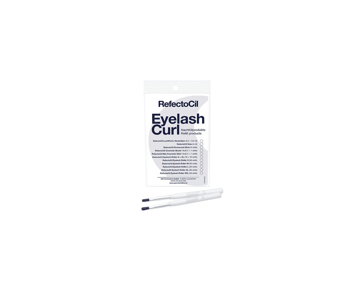 RefectoCil Curl Cosmetic Brush 2pk - 1 & 2
