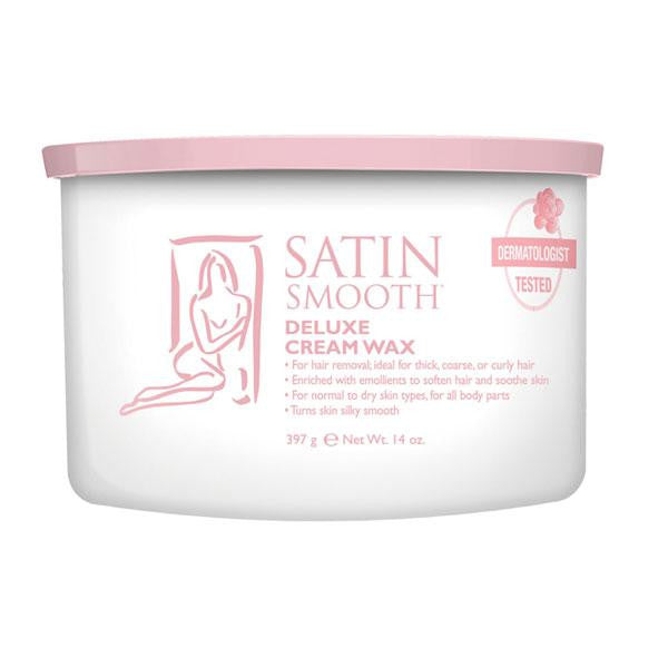 Satin Smooth Deluxe cream wax - For full body & face 14oz