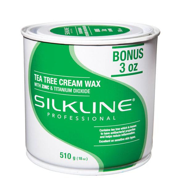 Silk Line Tea tree cream wax with zinc & titanium dioxide 18oz