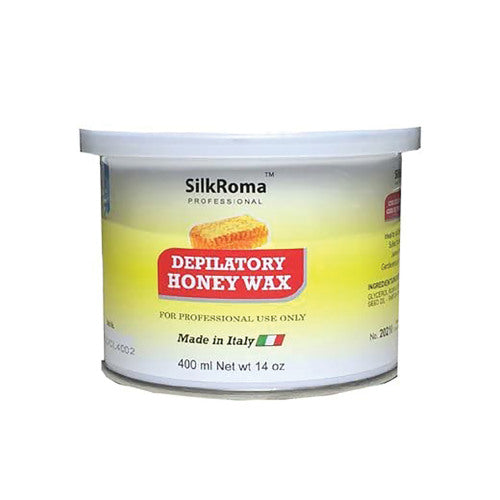 Pro Instruments SilkRoma depilatory premium Honey Wax 14oz.  Colophony Free and Paraben Free   Made in Italy